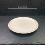 Beige Marble Melamine Dessert Plate 8 inch X6