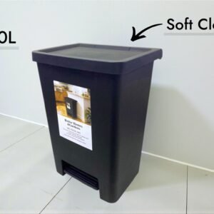Soft Close Heavy Duty Plastic Pedal Dustbin 50L