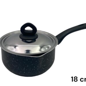 Black Granite Nouval Sauce Pan 18 cm