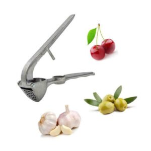Aluminium Garlic Press with Cherry and Olive Pitter