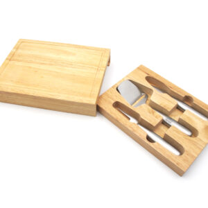 Cheese Serving Utensils with Board and Drawer