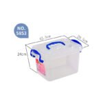 ECOPLUS Clear Storage Box 20 lt with Wheels