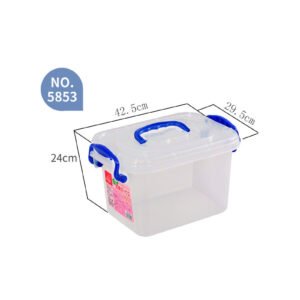 ECOPLUS Clear Storage Box 20 lt with Wheels