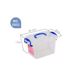 ECOPLUS Clear Storage Box 6 lt
