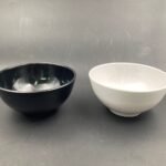Footed Deep Melamine Salad Bowl 18 cm