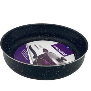 Black Granite Nouval Round Oven Tray 28 cm