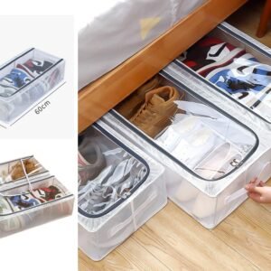 Shoe Organiser Stackable Shoe Storage Box 60x30x15
