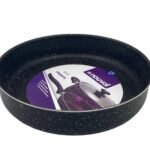 Black Granite Nouval Round Oven Tray 32 cm