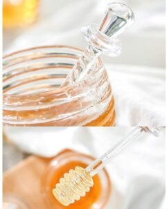 Plastic Honey jar with dipper