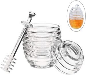 Plastic Honey jar with dipper